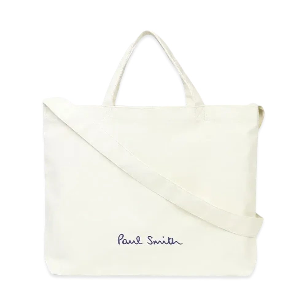 Paul Smith Logo Pop Color Tote Bag "Offwhite"