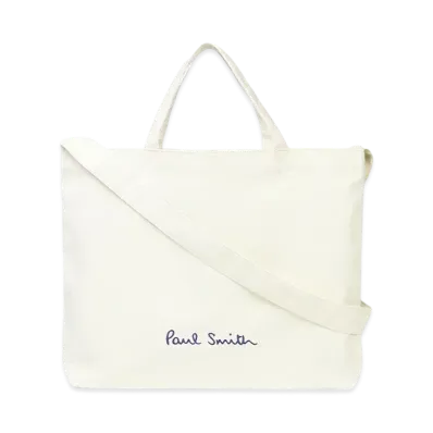 Paul Smith Logo Pop Color Tote Bag "Offwhite"