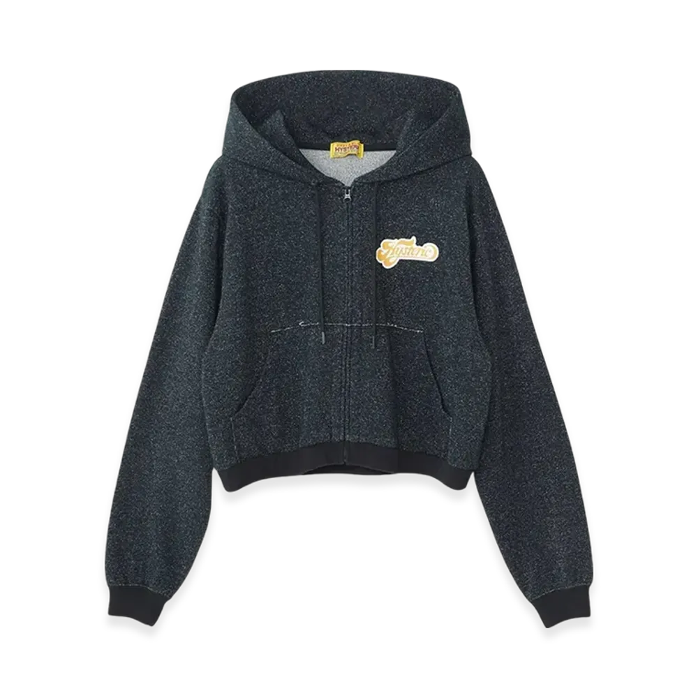 HYSTERIC GLAMOUR Levitated Girl Short Hoodie "Black"