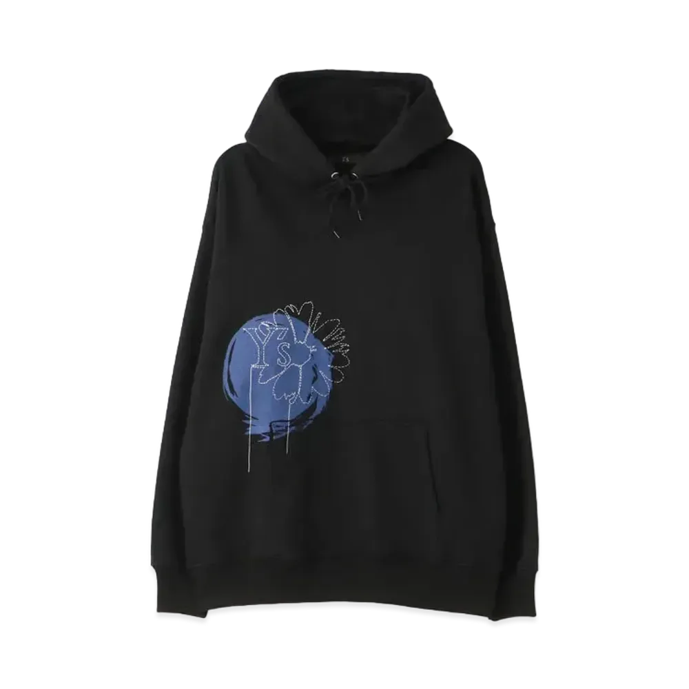 Yohji Yamamoto Y's -ONLINE EXCLUSIVE- Y's FLOWER HOODIE "Black"