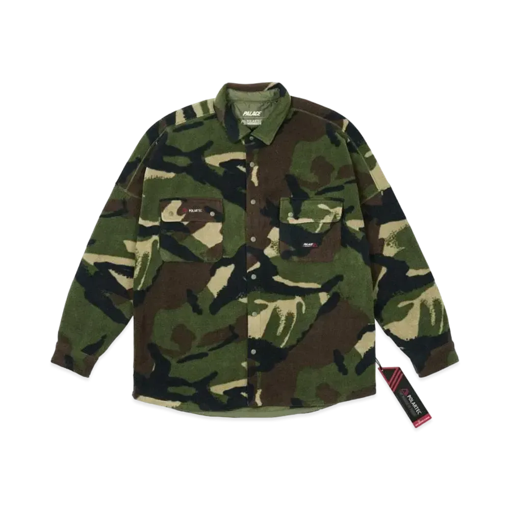 PALACE Polartec Drop Shoulder Shirt "Woodland Camo"