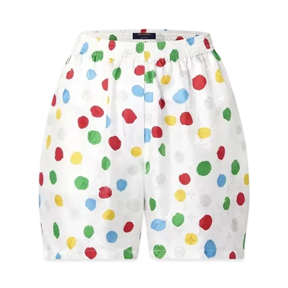 Louis Vuitton x Yayoi Kusama Painted Dots Pajama Shorts "Blanc"