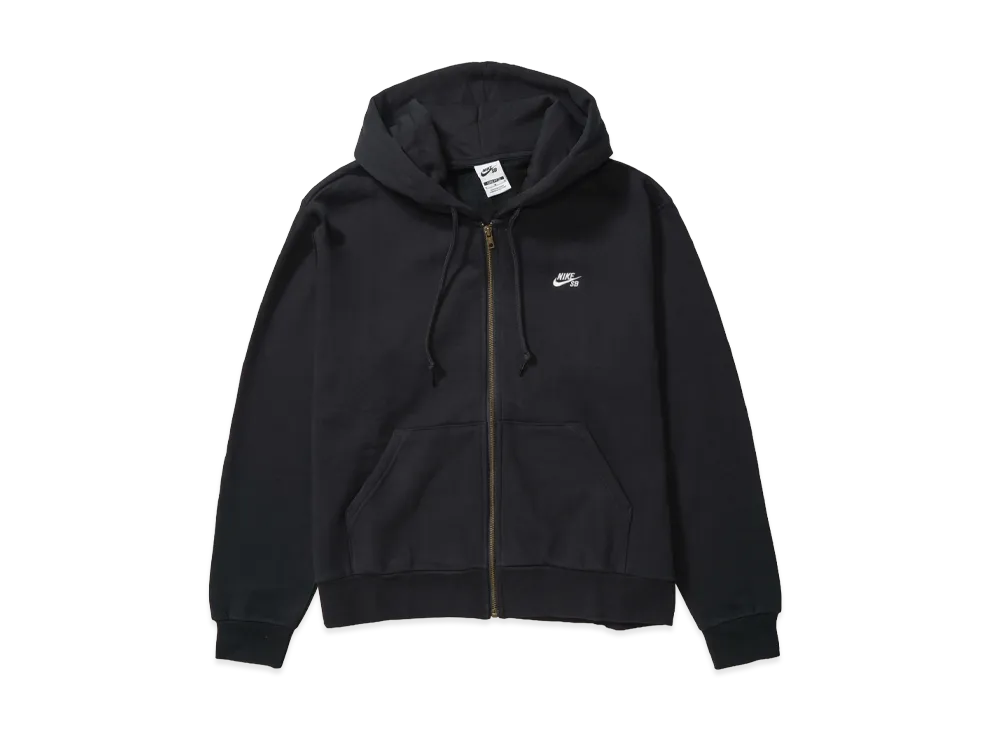Nike SB Full-Zip Fleece Skateboard Parka "Black/White"