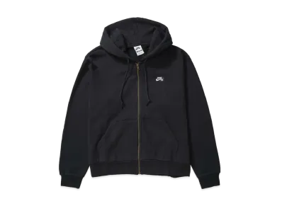 Nike SB Full-Zip Fleece Skateboard Parka "Black/White"