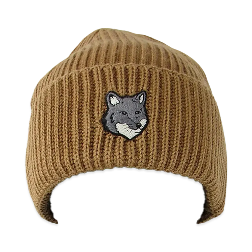 Maison Kitsune Beanie "Canvas Brown"
