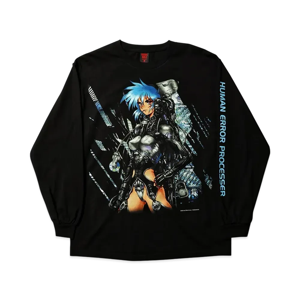 Geeks Rule x MASAMUNE SHIROW The Ghost In Shell 15 Silkscreen Printing LS T Shirt "Black"