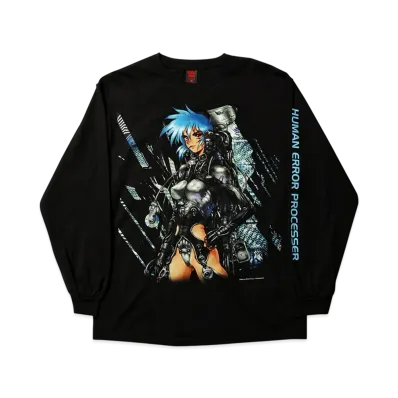 Geeks Rule x MASAMUNE SHIROW The Ghost In Shell 15 Silkscreen Printing LS T Shirt "Black"