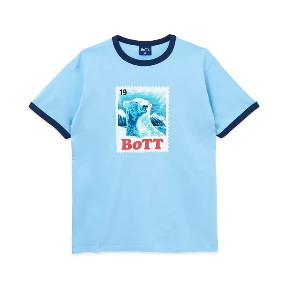 BoTT Bear Stamp Ringer Tee "Light Blue"