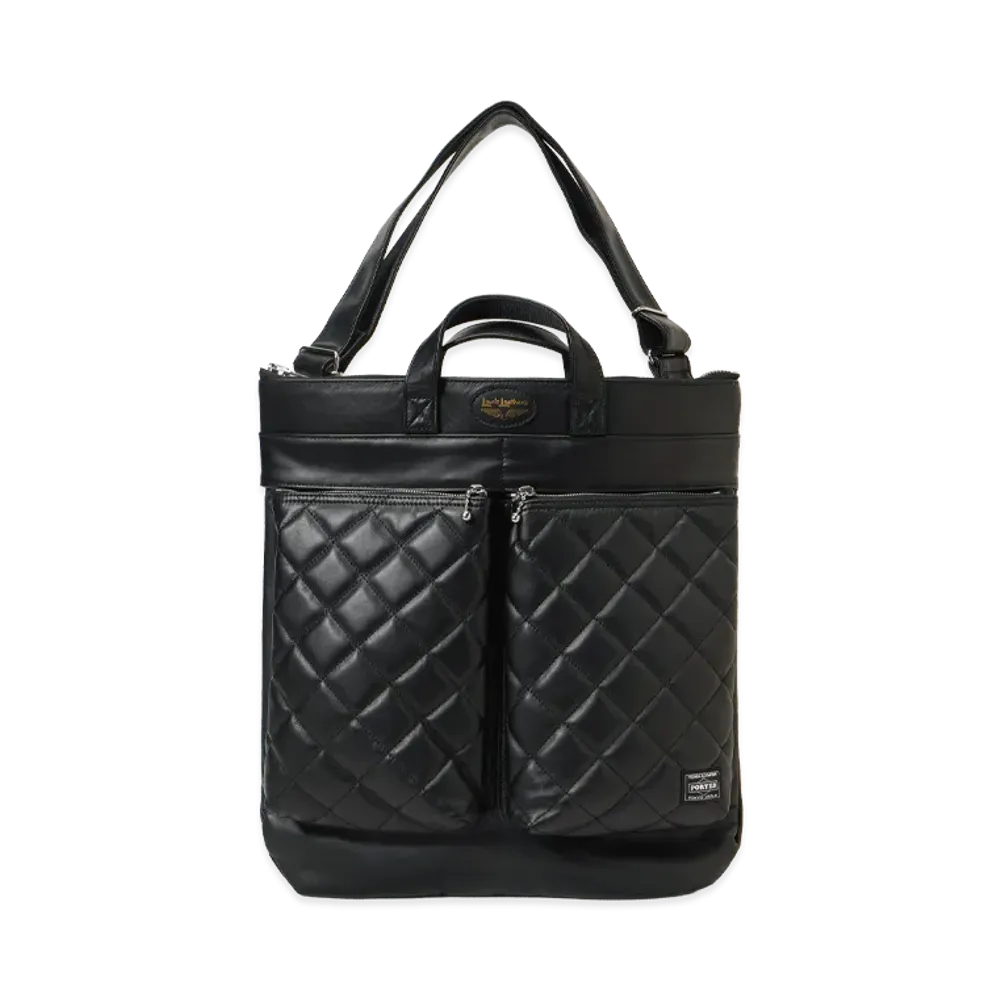 PORTER x Lewis Leathers Helmetbag "Black"
