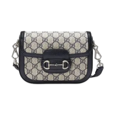 GUCCI Gucci Hose Bit 1955 GG Mini Bag "Beige/Blue"