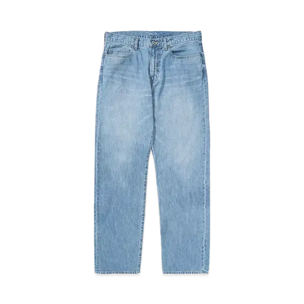 RATS USED LIGHT DENIM PANTS "INDIGO"
