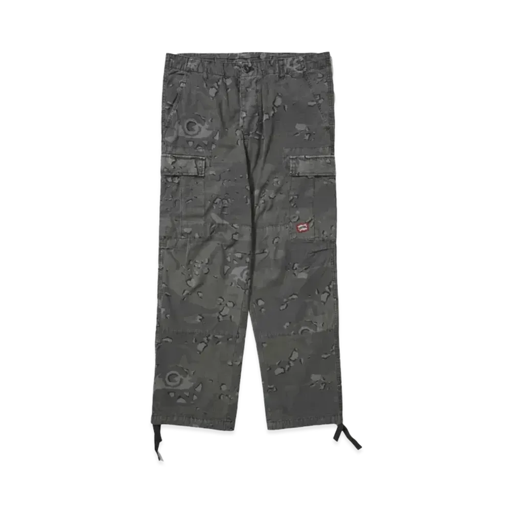 ICECREAM DIPPED CAMO CARGO PANTS "BELUGA"