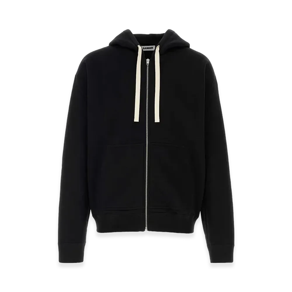 Jil Sander Cotton Hoodie "Black"