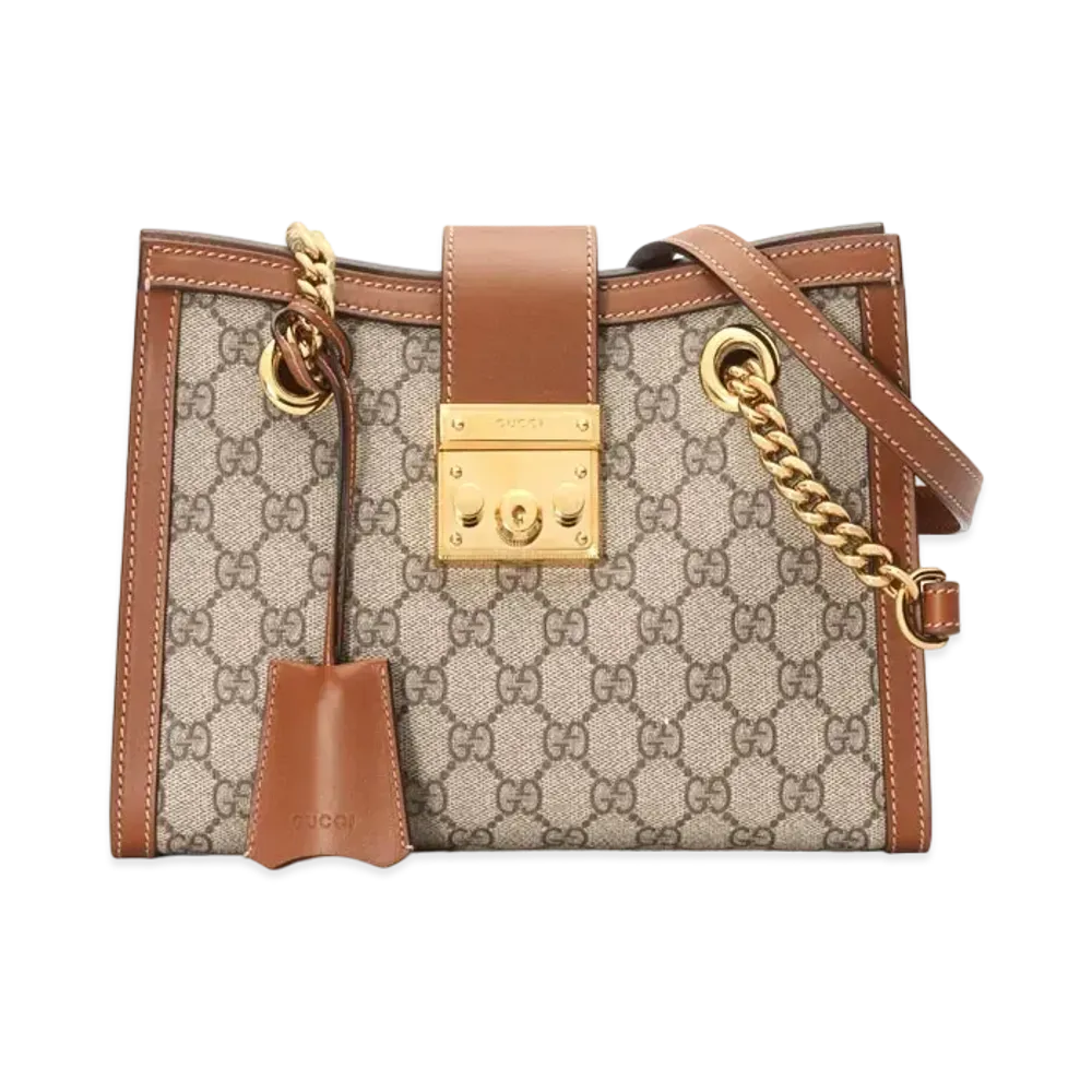 GUCCI Padlock Small GG Shoulder Bag "GG Supreme"