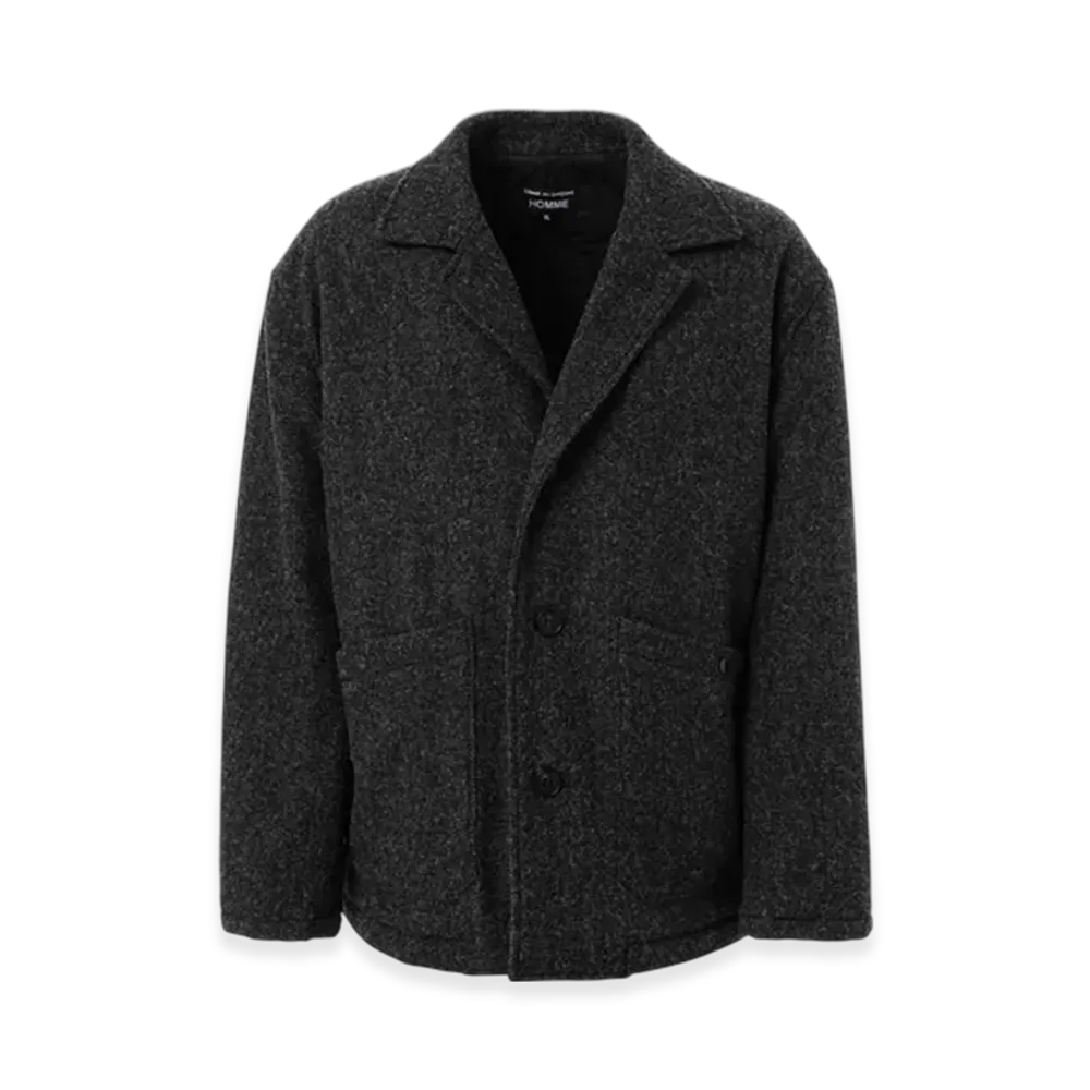 COMME des GARCONS HOMME Wool Tweed Jacket "Charcoal Gray"
