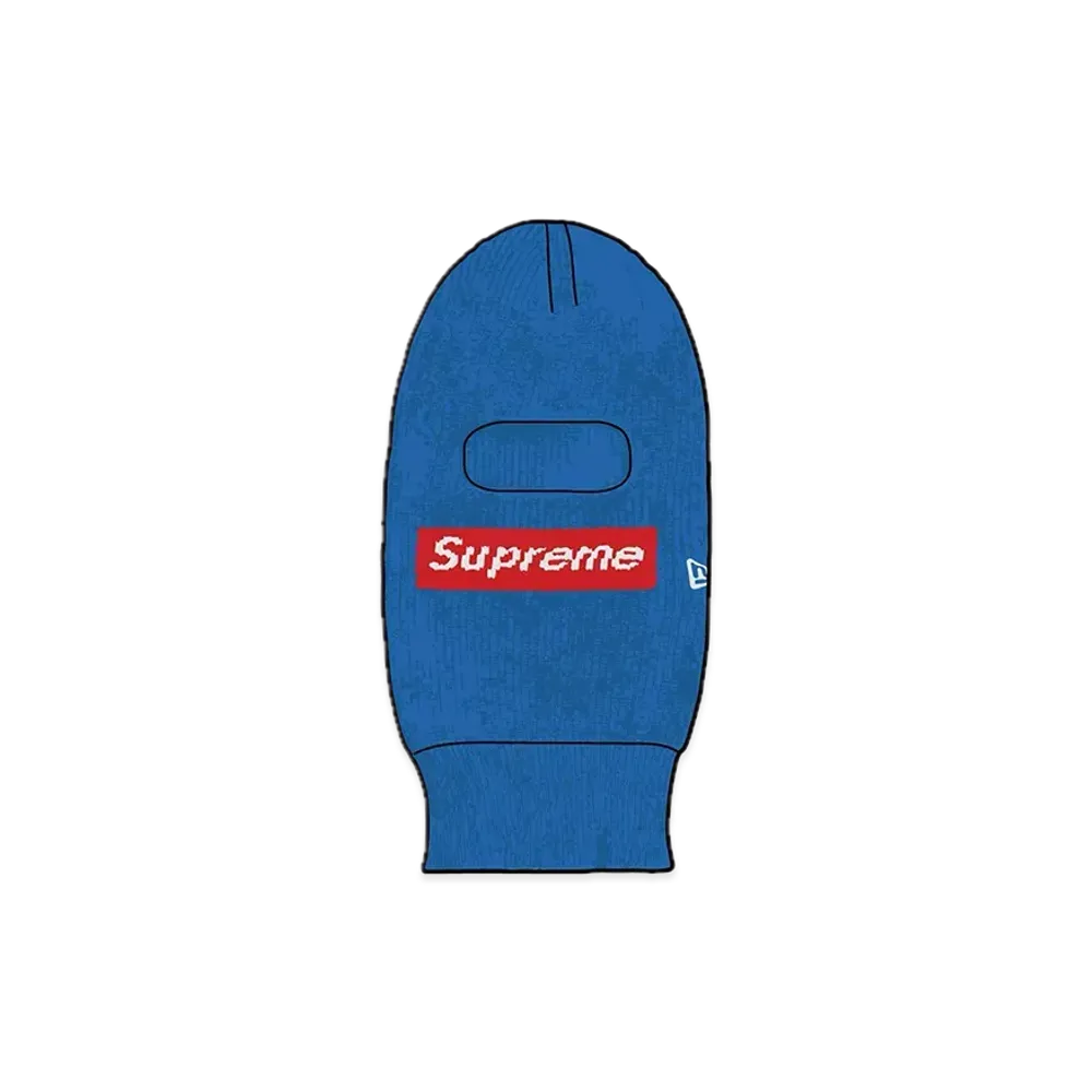 Supreme New Era Box Logo Balaclava "Blue"