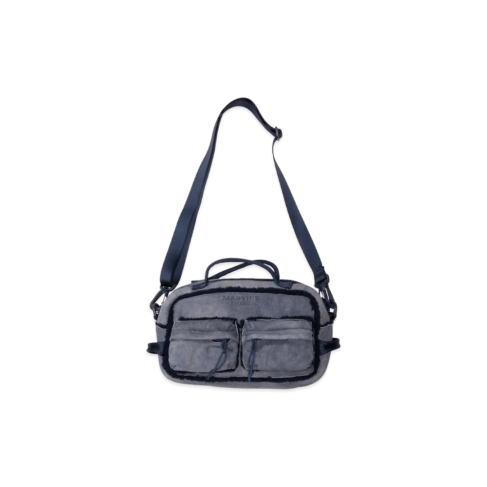 Supreme x Martine Rose Shearling Mini Duffle Bag "Navy"