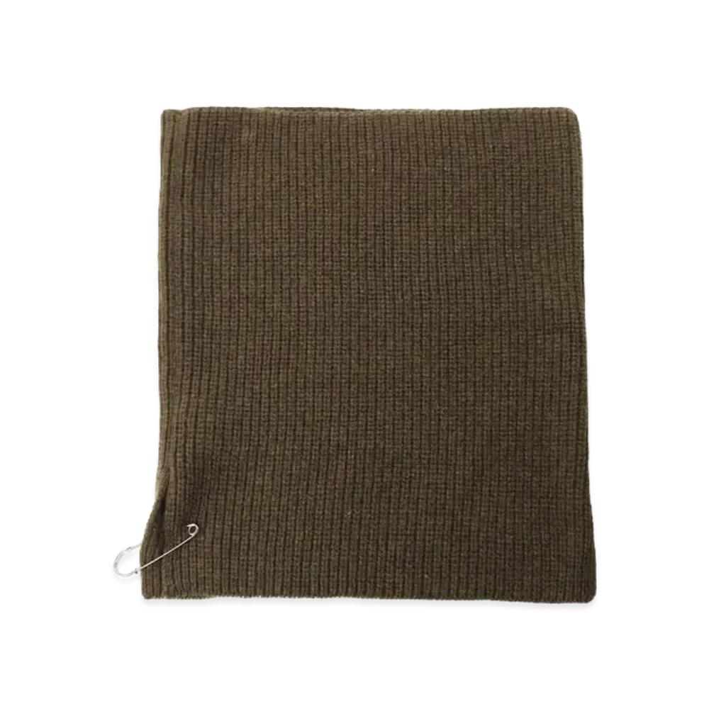 Yohji Yamamoto Y's SOFT LAMB BIG SNOOD "Khaki"