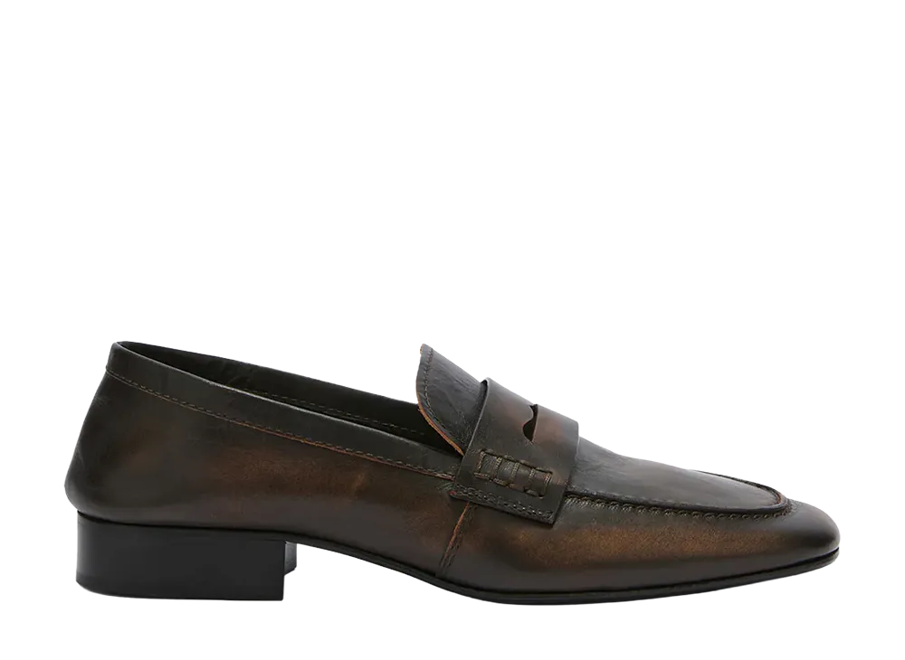 DRIES VAN NOTEN Women's Leather Loafers "Tan"