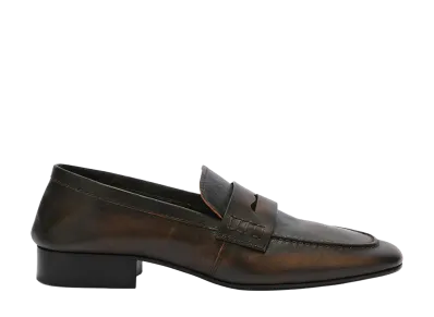 DRIES VAN NOTEN Women's Leather Loafers "Tan"