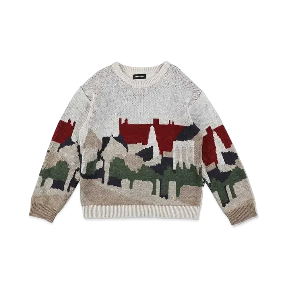 WIND AND SEA Jacquard Sweater "White"