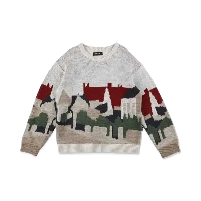 WIND AND SEA Jacquard Sweater "White"