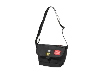 Manhattan Portage x Pokemon Nylon Messenger Bag Flap Zipper Pocket Pikachu "Black"