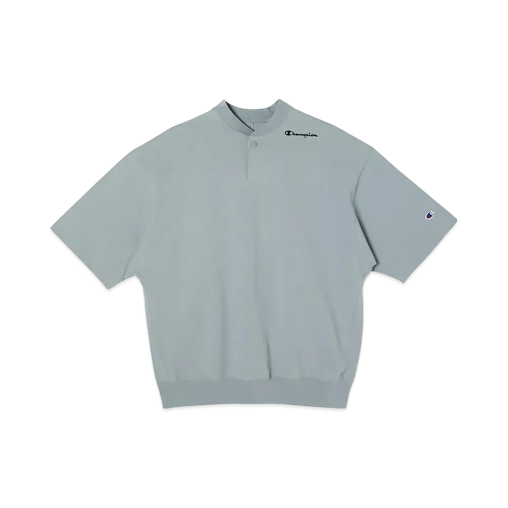 Champion x N.HOOLYWOOD Short Sleeve Henley T-Shirt "Light Blue"
