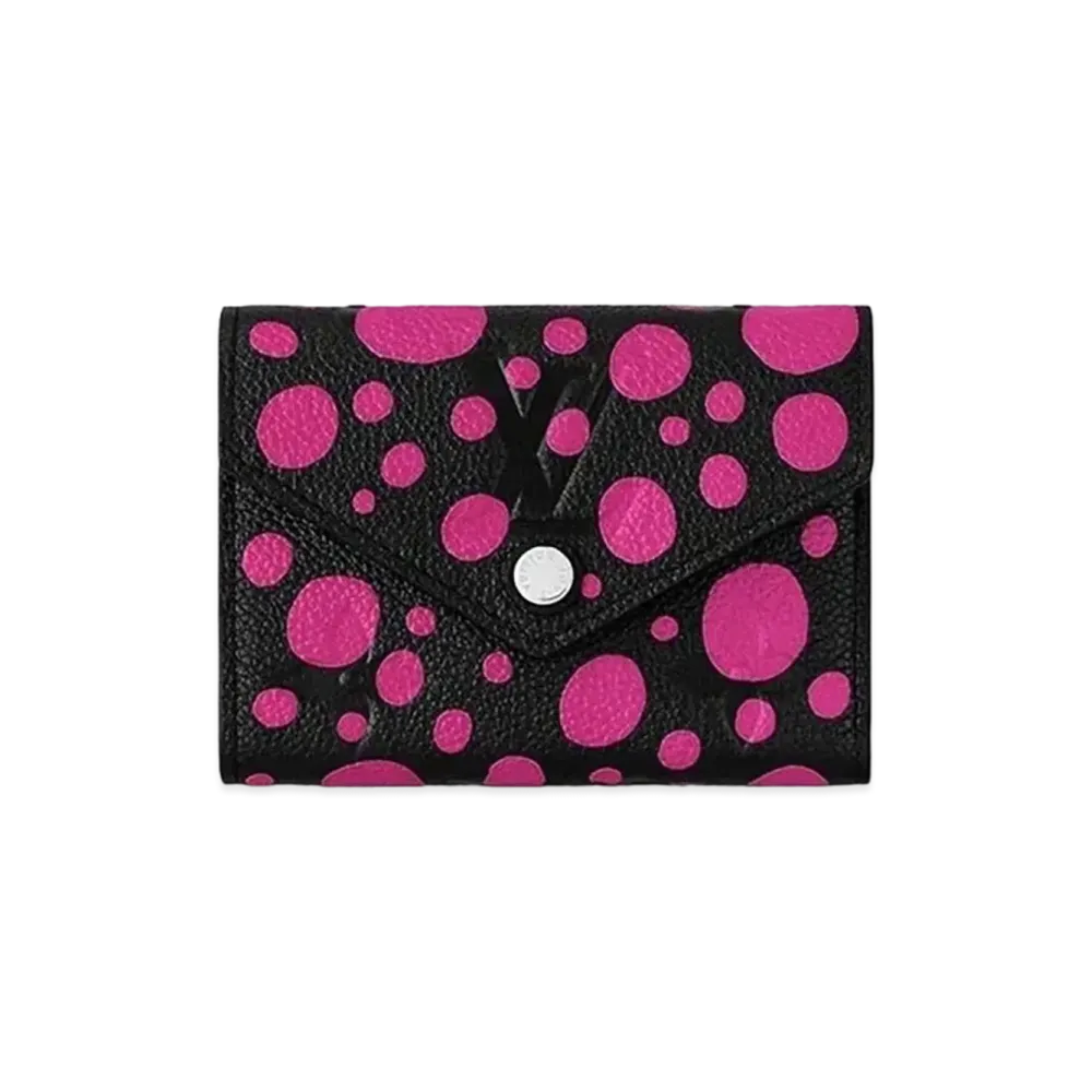 Louis Vuitton x Yayoi Kusama Victorine Wallet Monogram Empreinte Leather Infinity Dots "Noir/Fuchsia"