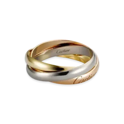 Cartier Trinity Ring Small Model "White Gold/Yellow Gold/Pink Gold"