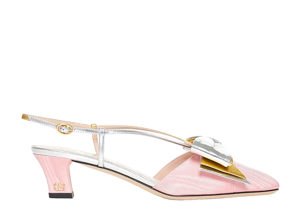 Valentino Garavani Women's Pink Fabric Bowow Pumps "Pink"