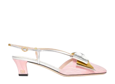 Valentino Garavani Women's Pink Fabric Bowow Pumps "Pink"