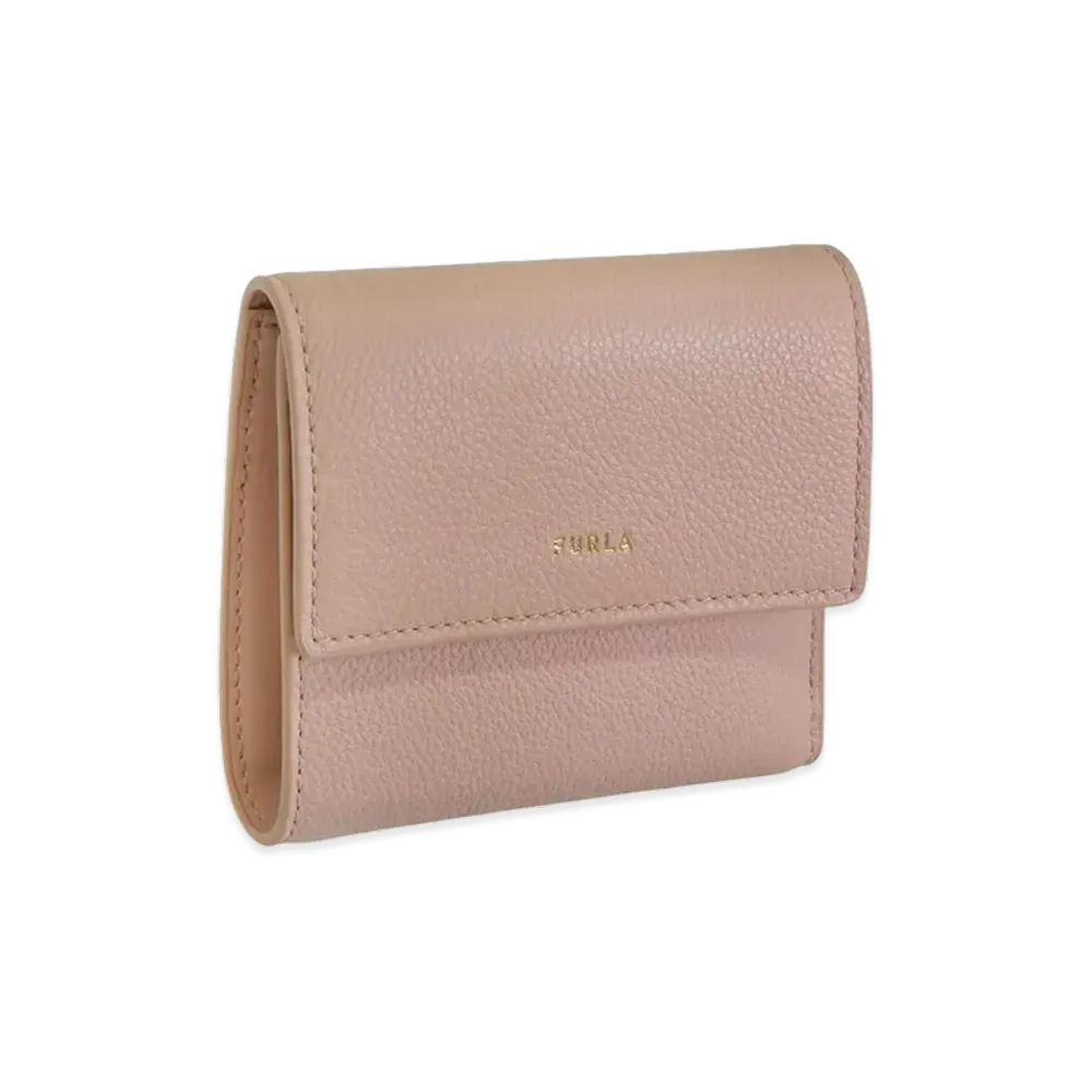 FURLA Goccia M Compact Wallet Trifold "Pink"