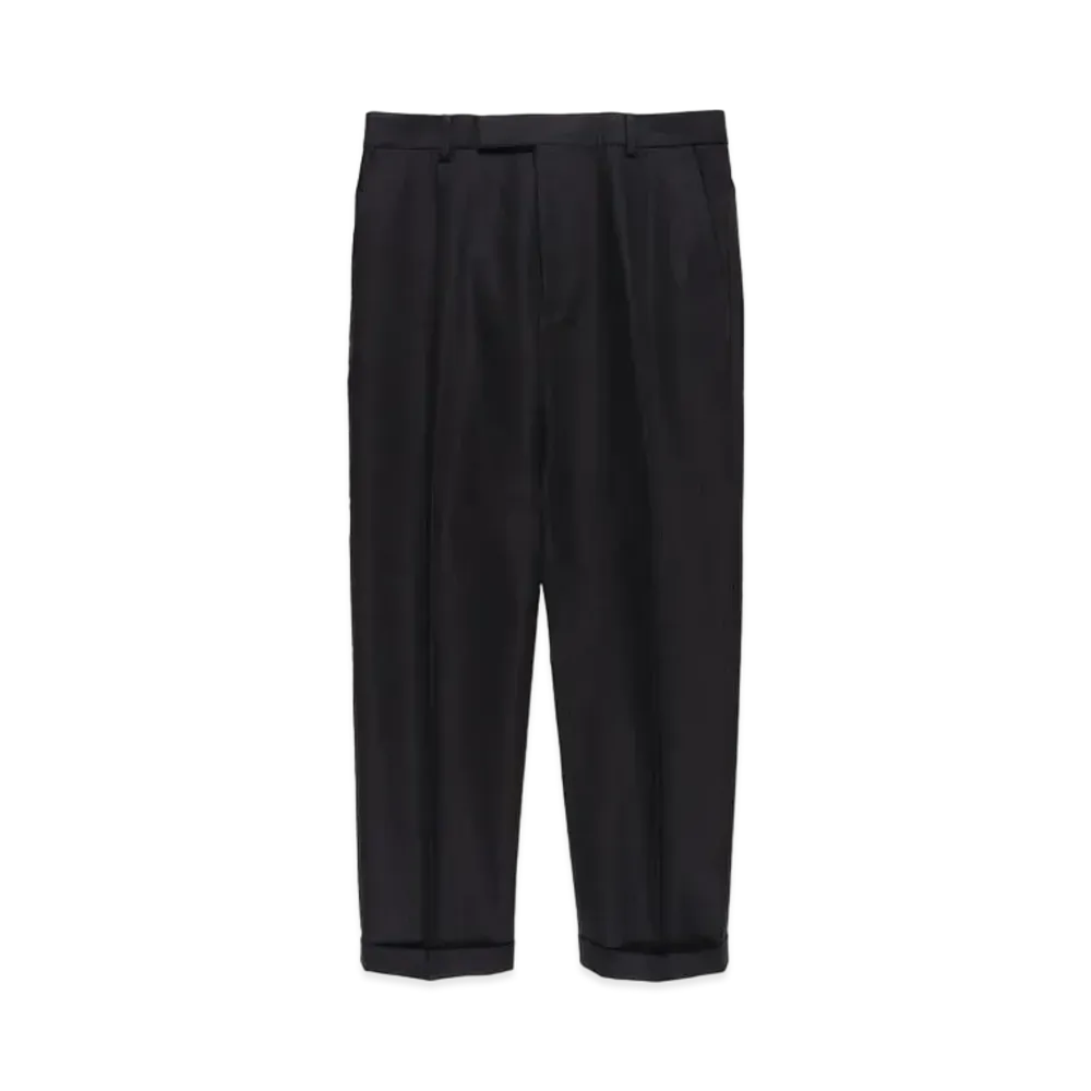 WACKO MARIA PLEATED TROUSERS (TYPE-2) "Black"