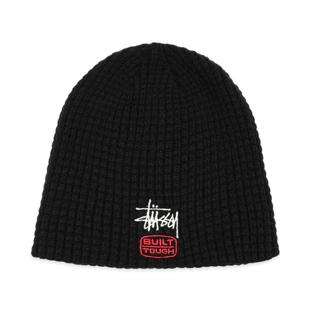 Stussy Waffle Skullcap Built Tough "Black"