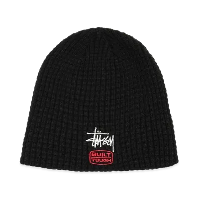 Stussy Waffle Skullcap Built Tough "Black"