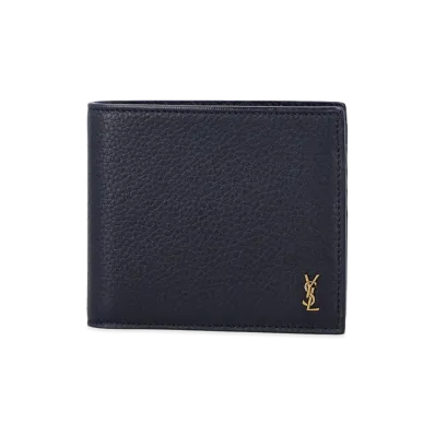 Saint Laurent East/West Wallet "Blue"