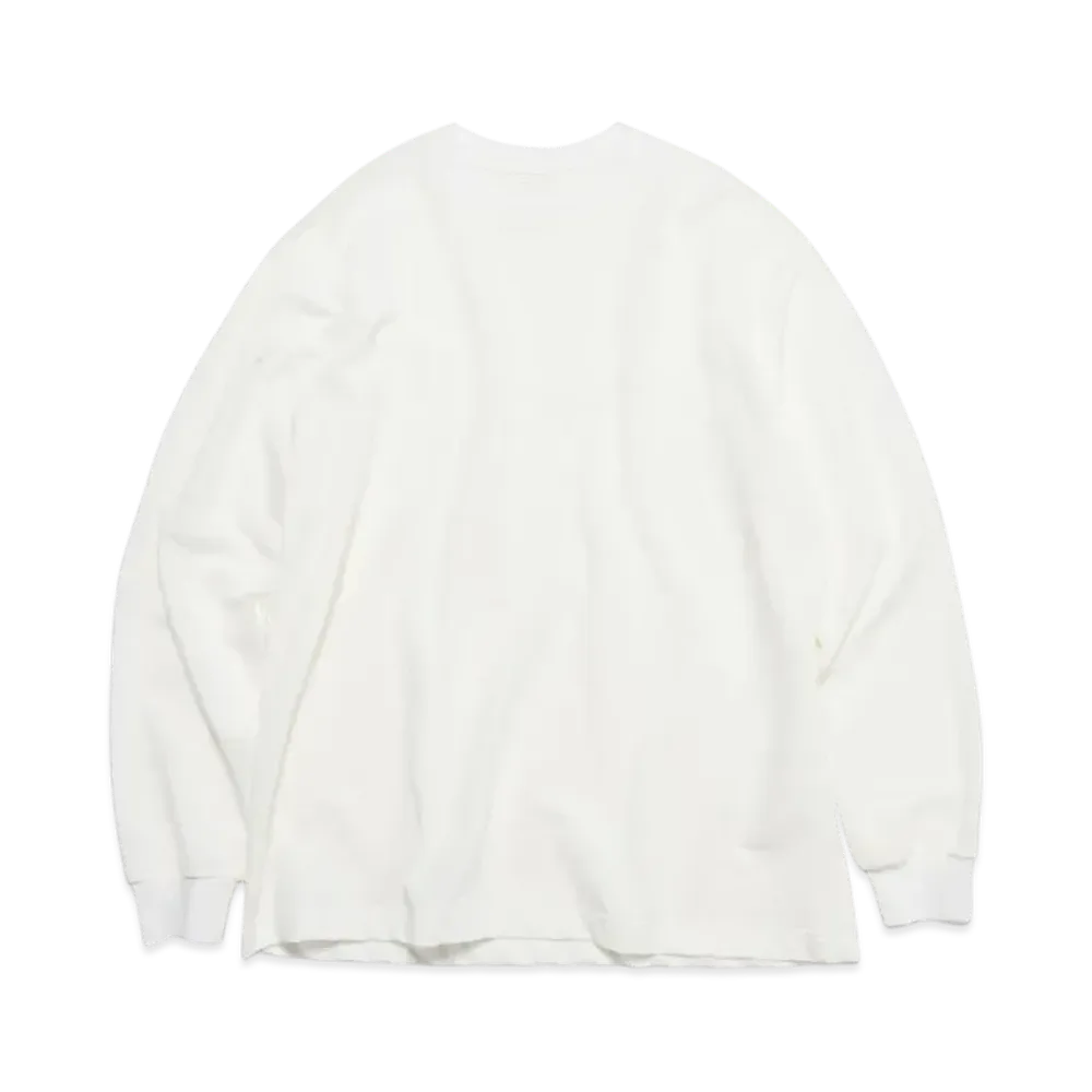 SOPHNET. L/S Crewneck Top "White"