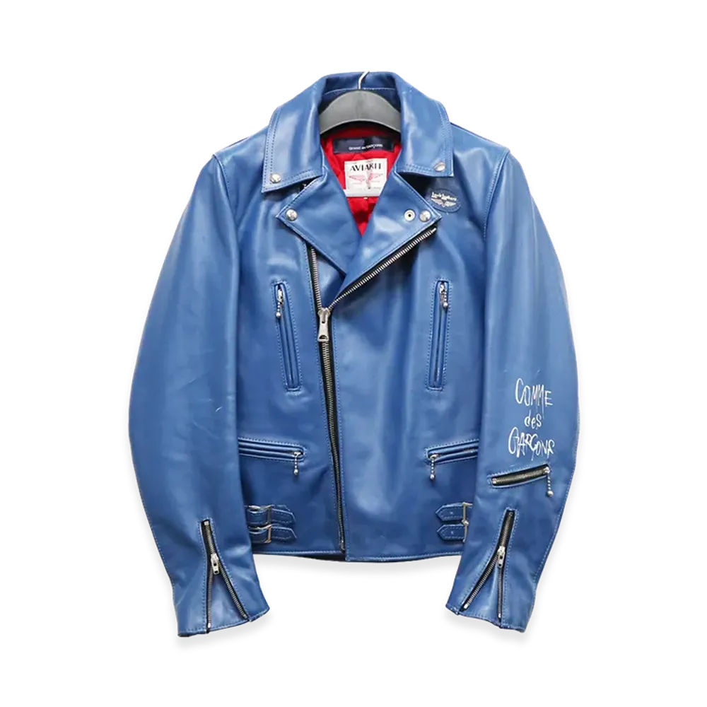 COMME des GARCONS Lewis Leathers "Lightning Blue"