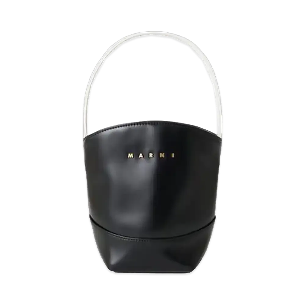 MARNI Flower Basket Handbag "Black"