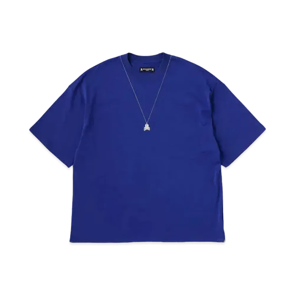 mastermind JAPAN Boxy Skull Necklace Tee "Navy"