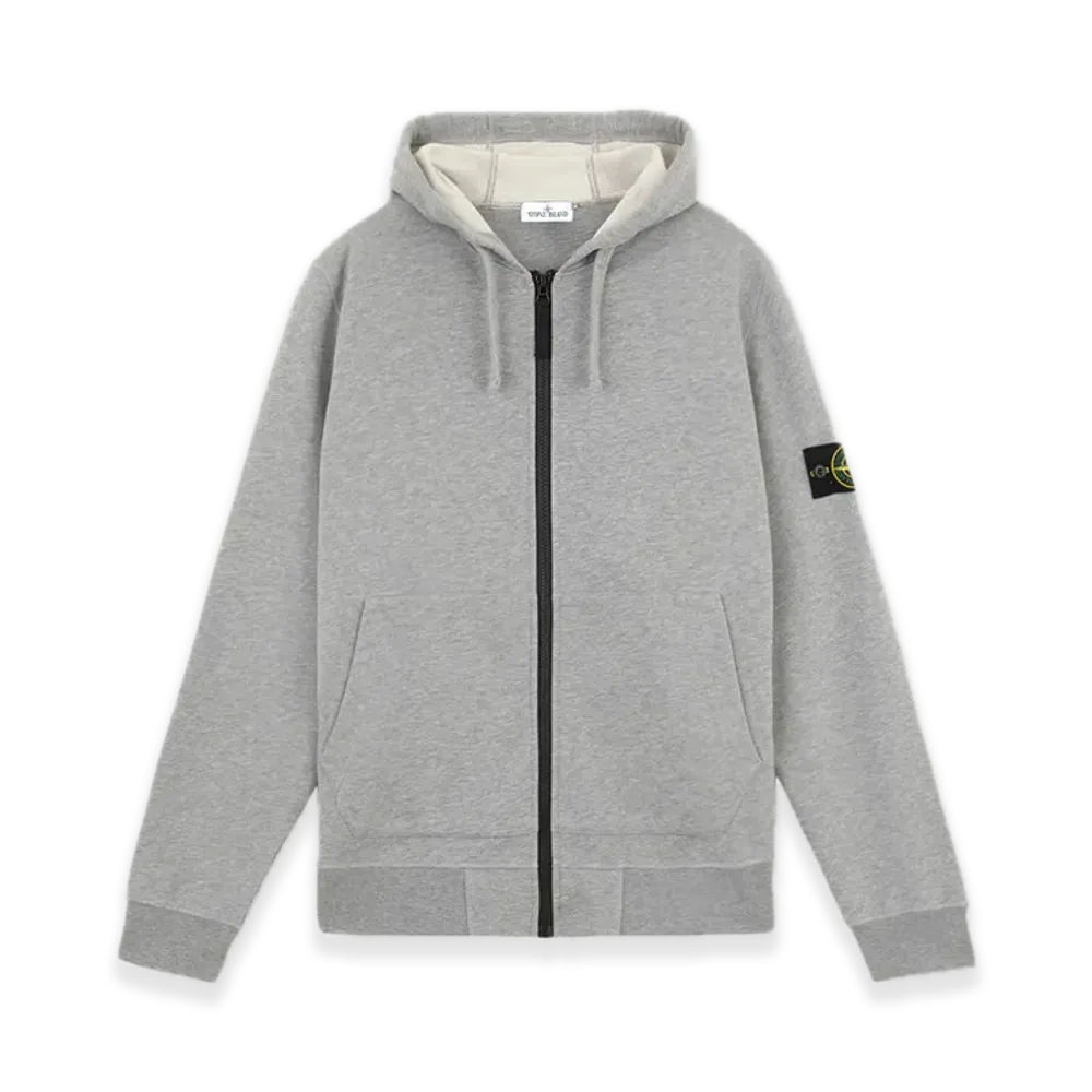 Stone Island 6100042 Organic Cotton Fleece "Dust Grey Melange"