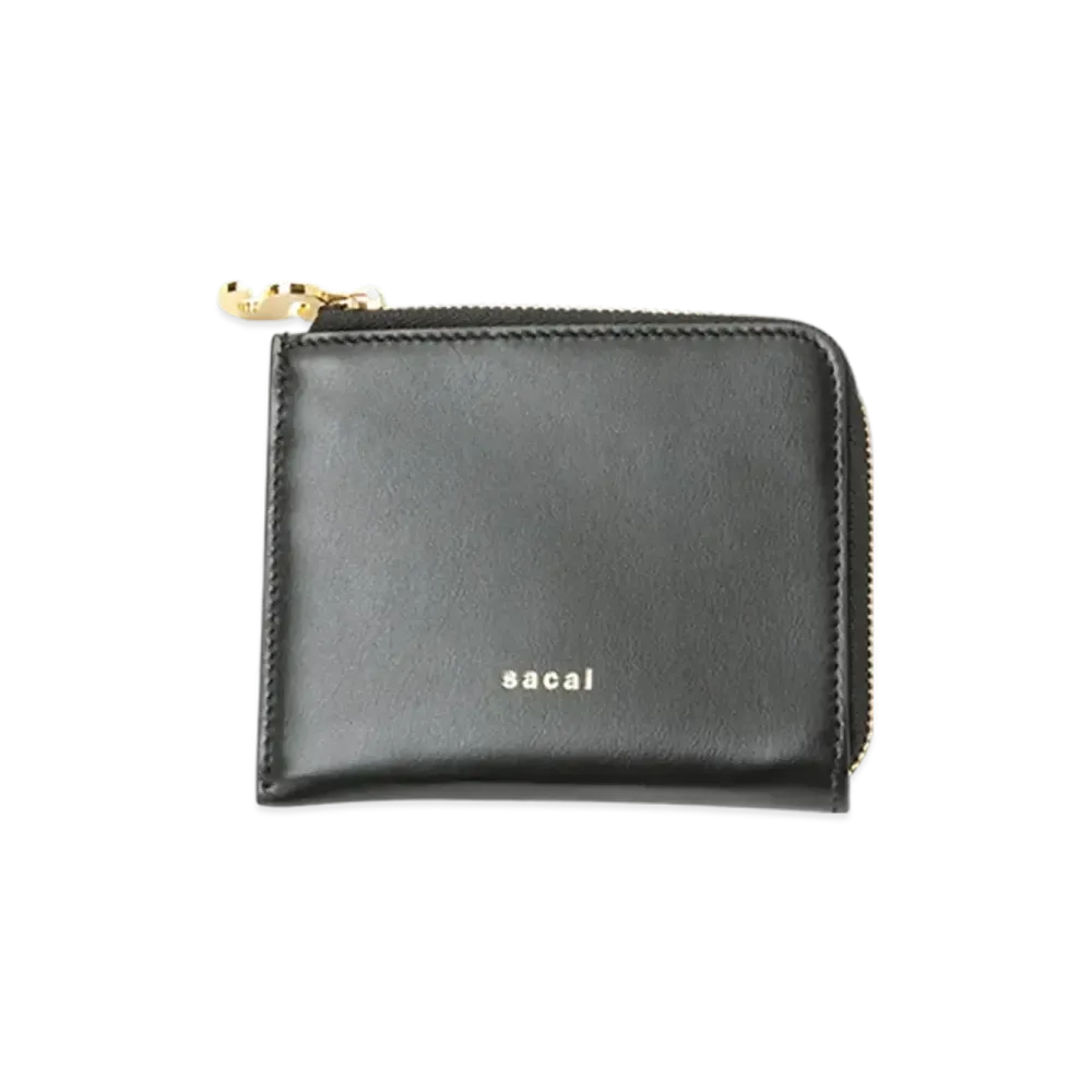 sacai Bicolor Half Wallet "Black"