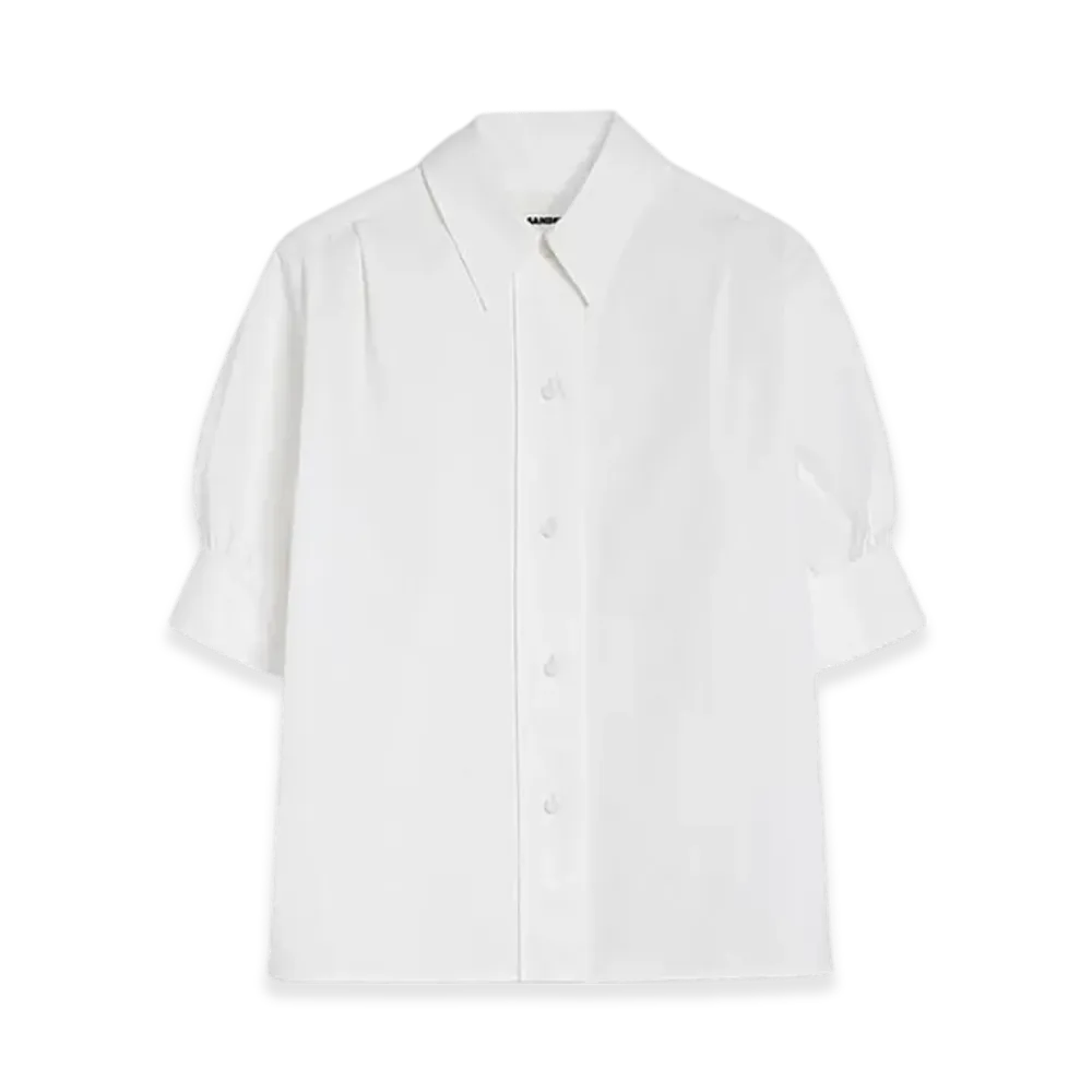 Jil Sander Cotton Poplin Shirt "Optic White"