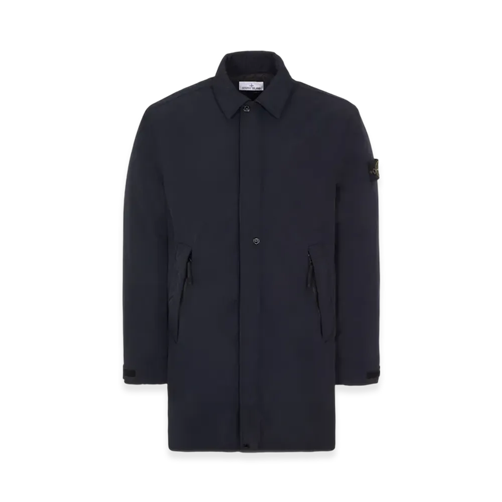 Stone Island 70726 Micro Twill with Primaloft Pure Insulation Trench Coat - 23FW "Navy Blue"