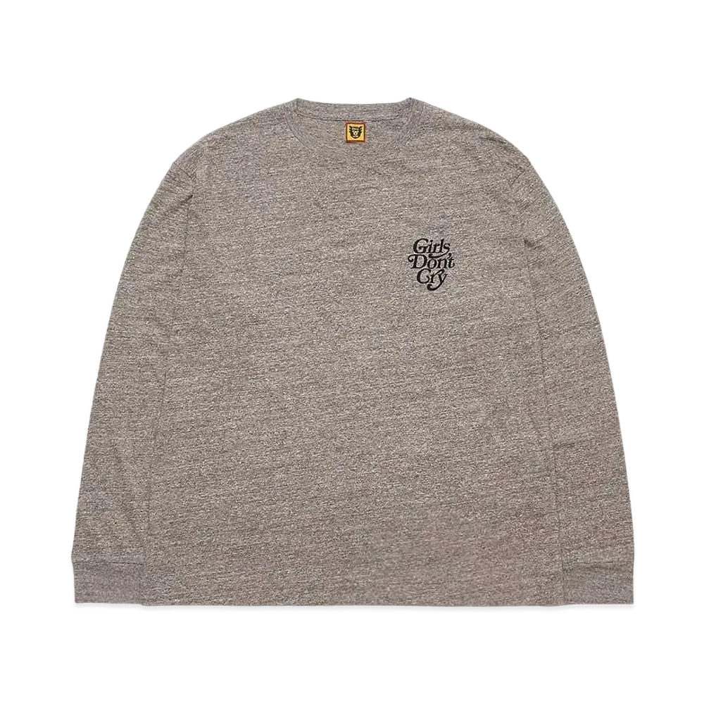 HUMAN MADE Girls Don ’t Cry Long sleeve tops "Grey" / VERDY