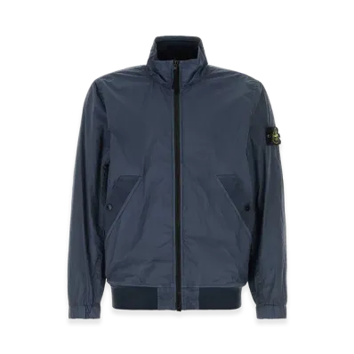 Stone Island Nylon Bomber Jacket "Navy Blue"