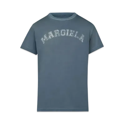 Maison Margiela Women's Logo Cotton Jersey T-Shirt "Blue"