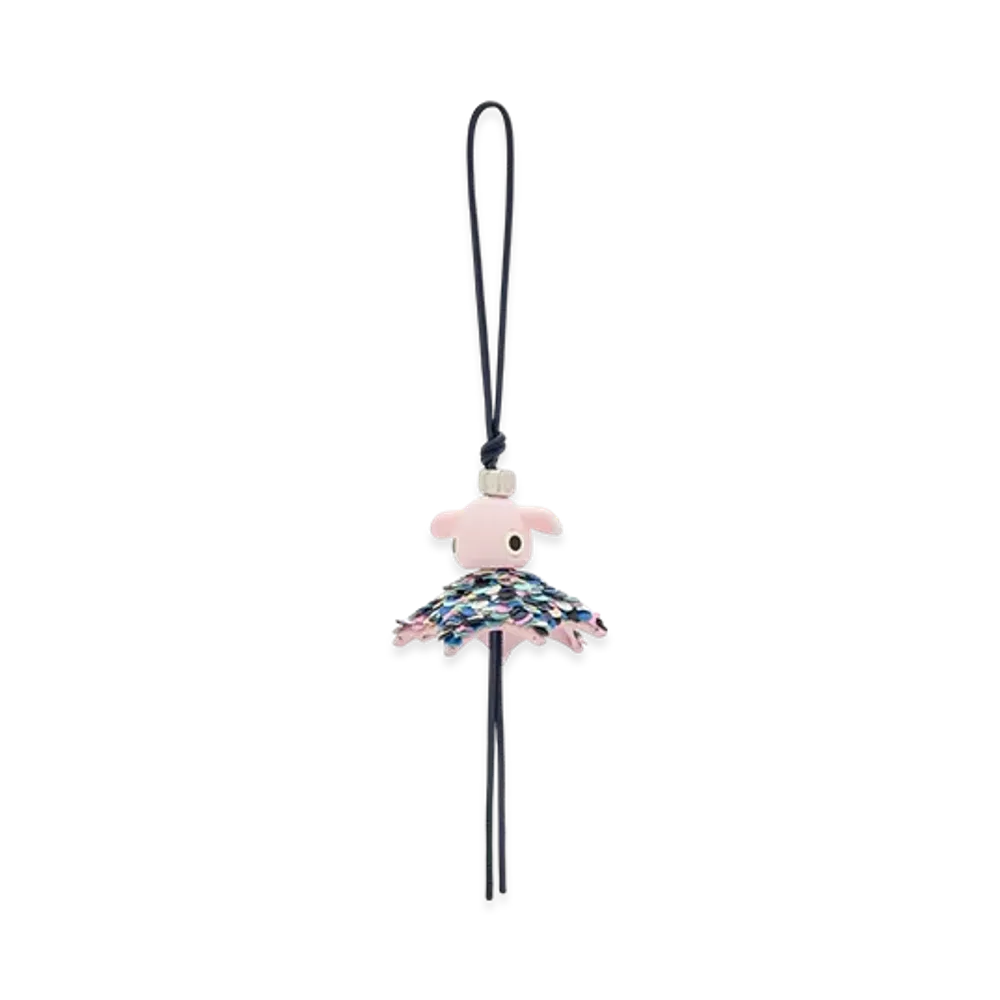 LOEWE Party Puzzle Charm "Navy/Light Pink"