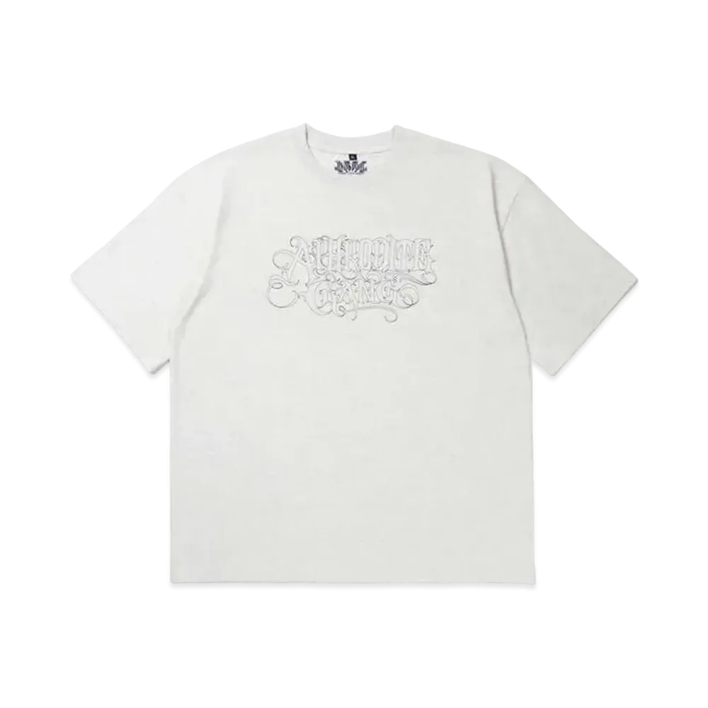 APHRODITEGANG Stitch Classic Logo S/S Tee "Light Gray"
